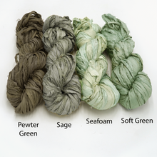 Load image into Gallery viewer, Recycled Sari Silk Ribbons (46 colours!)