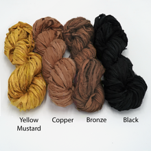 Load image into Gallery viewer, Recycled Sari Silk Ribbons (46 colours!)