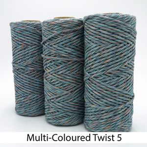3mm/5mm Limited Edition Multi-Coloured Twisted String (5 colours!)