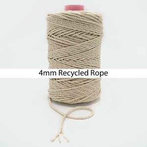 4mm/5mm Recycled Natural Rope