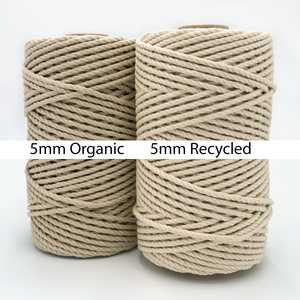 4mm/5mm Recycled Natural Rope