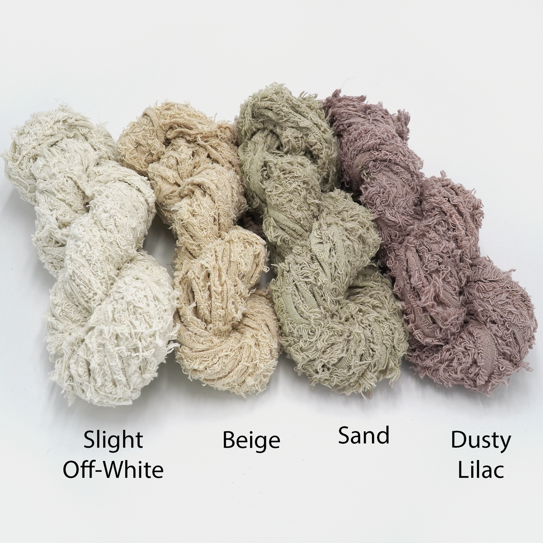 Recycled Cotton Frizz Ribbons (31 colours!)