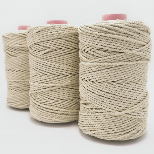Aster & Vine Recycled Cotton Rope 1 kg Cone - 5 mm 3 Strand – Itsy-Bitsy  Yarn Store