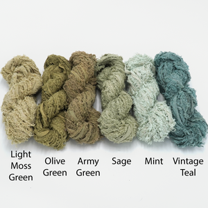 Recycled Cotton Frizz Ribbons (31 colours!)