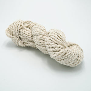 Slow Stitched White Cotton String